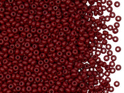Rocailles 9/0, Opaque Burgundy Luster, Czech Glass