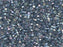 Delica Beads Cut 11/0, Transparent Blue Gray Luster AB, Miyuki Japanese Beads