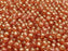 Round Beads 4 mm, Crystal Red Luster, Czech Glass