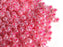 Rocailles Seed Beads 6/0, Light Pink Opaque Pearl, Czech Glass