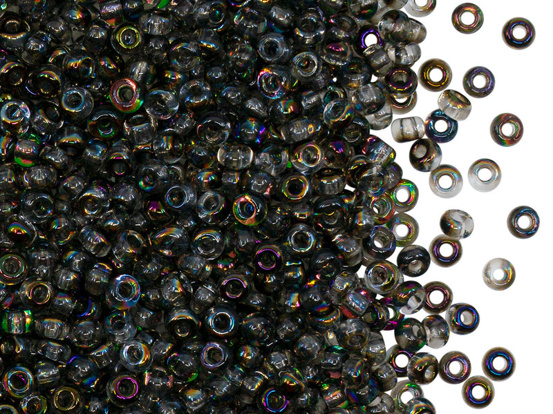 Rocailles 8/0, Crystal Terra Vitrum, Czech Glass