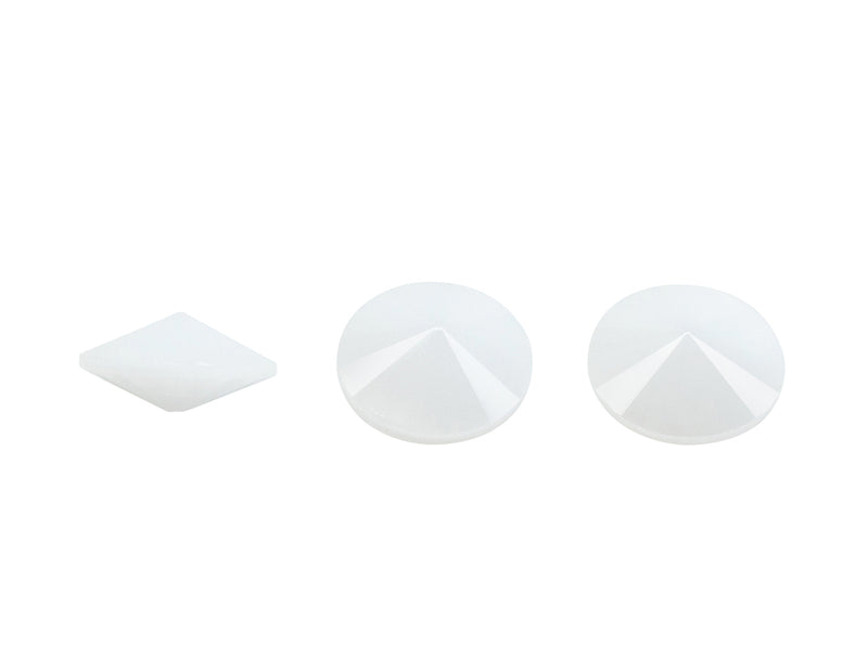 2 pcs Matubo Rivoli 16 mm, Alabaster, Czech Glass
