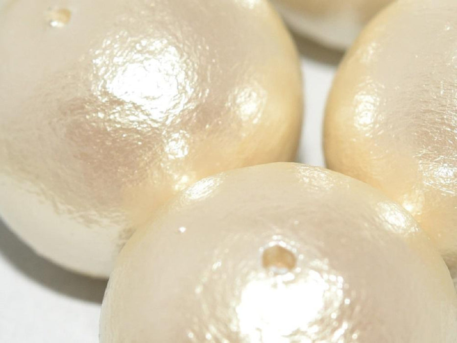 Cotton Pearls 20 mm, Off White, Miyuki Japanese Beads