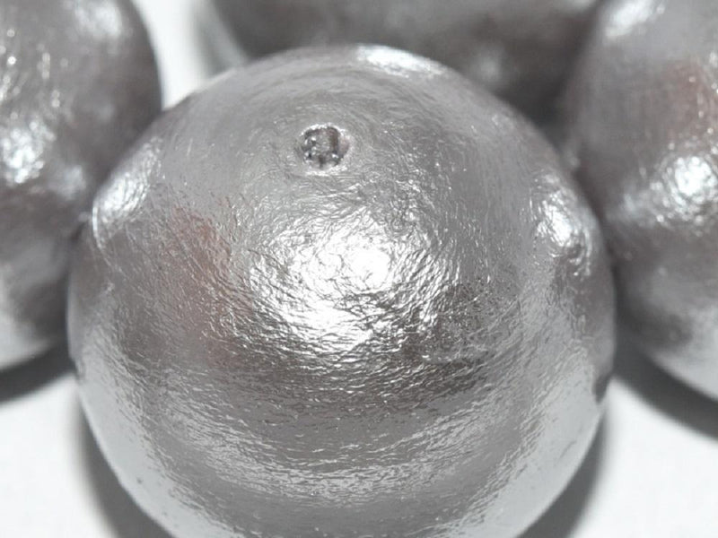 Cotton Pearls 20 mm, Gray, Miyuki Japanese Beads
