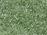 Fire Polished Faceted Beads Round 2 mm, Crystal Green Luster, Czech Glass