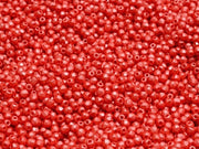 Fire Polished Faceted Beads Round 2 mm, Pastel Coral Red, Czech Glass