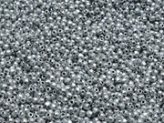 Fire Polished Faceted Beads Round 2 mm, Aluminum Silver, Czech Glass