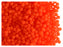 4 g Round NEON ESTRELA Beads, 2mm, Orange (UV Active), Czech Glass