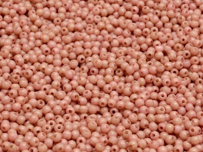Round Beads 2 mm, Alabaster Ruby Luster, Czech Glass