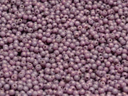 Round Beads 2 mm, Alabaster Lila Vega Luster, Czech Glass
