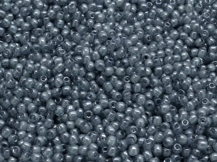 Round Beads 2 mm, Crystal Blue Luster, Czech Glass