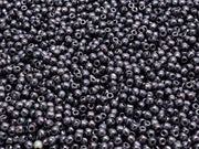 Round Beads 2 mm, Jet Vega Luster, Czech Glass