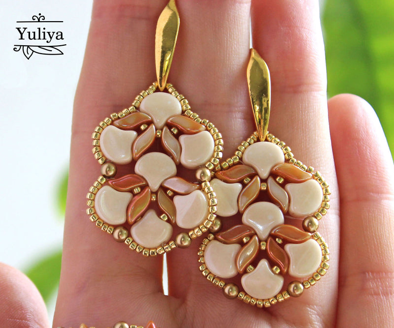 PDF Tutorial Earrings "Toffie"