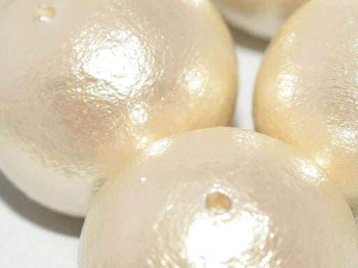 Cotton Pearls 30 mm, Off White, Miyuki Japanese Beads