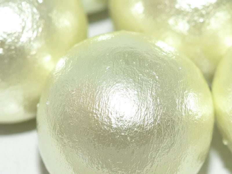Cotton Pearls 30 mm, Mint Green, Miyuki Japanese Beads