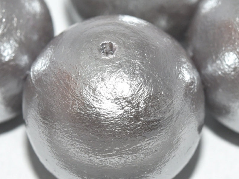 Cotton Pearls 30 mm, Gray, Miyuki Japanese Beads