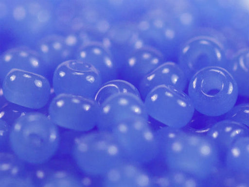 20 g 11/0 Seed Beads Preciosa Ornela, Alabaster Blue, Czech Glass