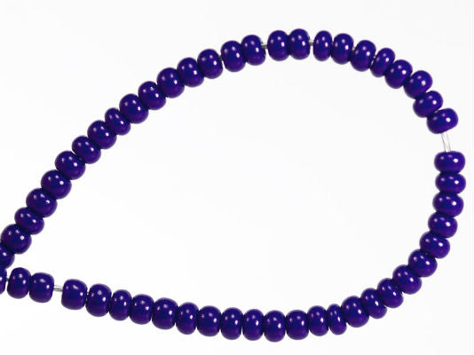 20 g 11/0 Seed Beads Preciosa Ornela, Opaque Dark Blue, Czech Glass
