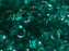 20 g 12/0 Seed Beads Preciosa Ornela, Green Emerald Transparent, Square Hole, Czech Glass