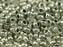 10 g 13/0 Seed Beads Preciosa Ornela, Charlotte Silver Metallic, Czech Glass