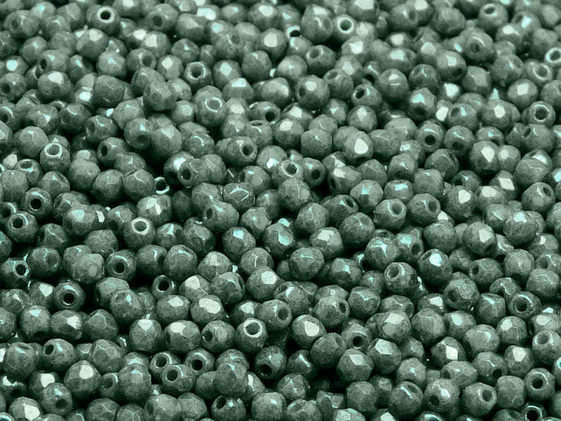 Set of Czech Fire-Polished Glass Beads Round 3mm - 6 colors (3FP025 3FP027 3FP028 3FP029 3FP031 3FP033)