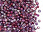 Fire Polished Faceted Beads Round 3 mm, Crystal Metallic Purple Blend, Czech Glass