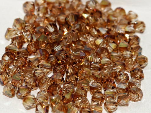 Machine Cut Beads (M.C. Beads) 3 mm, Crystal Celsian, Czech Glass