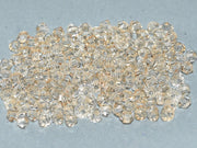 Machine Cut Beads (M.C. Beads) 3 mm, Crystal Honey, Czech Glass