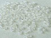 Machine Cut Beads (M.C. Beads) 3 mm, Crystal Argent Flare, Czech Glass