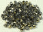 Machine Cut Beads (M.C. Beads) 3 mm, Crystal Starling Gold Half, Czech Glass