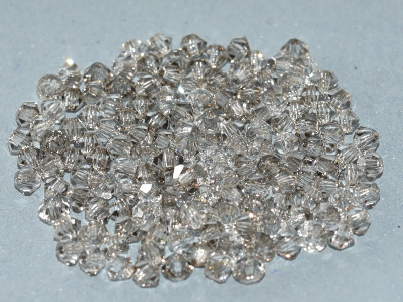 Machine Cut Beads (M.C. Beads) 3 mm, Crystal Velvet, Czech Glass