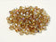 Machine Cut Beads (M.C. Beads) 3 mm, Crystal Brown Rainbow, Czech Glass