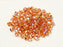 Machine Cut Beads (M.C. Beads) 3 mm, Crystal Orange Rainbow, Czech Glass