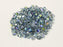 Machine Cut Beads (M.C. Beads) 3 mm, Crystal Blue Rainbow, Czech Glass