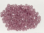 Machine Cut Beads (M.C. Beads) 3 mm, Light Amethyst Transparent, Czech Glass