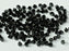 Machine Cut Beads (M.C. Beads) 3 mm, Jet Black, Czech Glass
