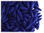 50 pcs Dagger Small NEON ESTRELA Beads, 3x10mm, Dark Blue (UV Active), Czech Glass