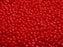 Round Beads 3 mm Red Opal Czech Glass Red