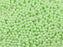 100 pcs Round Pressed Beads, 3mm, Alabaster Powder Light Green, Czech Glass