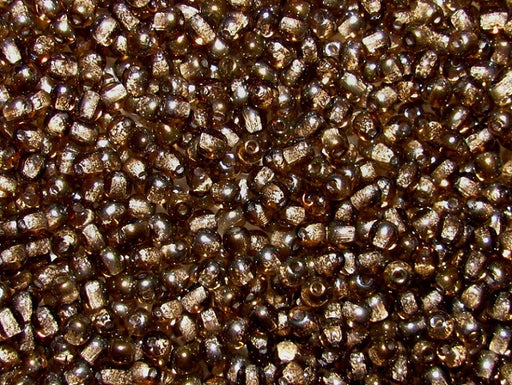 100 pcs Round Pressed Beads, 3mm, Opaque White Valentine, Czech Glass