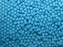 100 pcs Round Pressed Beads, 3mm, Opaque Turquoise Blue, Czech Glass