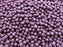 100 pcs Round Pressed Beads, 3mm, Opaque Lavender, Czech Glass