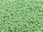 100 pcs Round Pressed Beads, 3mm, Opaque Green, Czech Glass