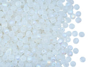 Round Beads 3 mm, Crystal Matte AB, Czech Glass