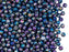 100 pcs Round Beads 3 mm, Crystal Magic Violet Blue, Czech Glass