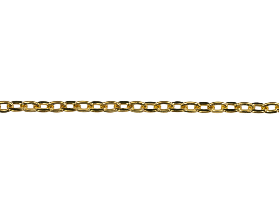1 pc Chain without Clasp, 45cm (17.7inch), Gold Plated