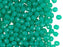 100 pcs Fire Polished Beads 4 mm, Crystal Opal Emerald, Czech Glass