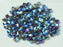 Machine Cut Beads (M.C. Beads) 4 mm, Smoke Topaz 2x AB, Czech Glass