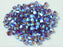 Machine Cut Beads (M.C. Beads) 4 mm, Amethyst 2x AB, Czech Glass