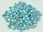 Machine Cut Beads (M.C. Beads) 4 mm, Turquoise 2x AB, Czech Glass